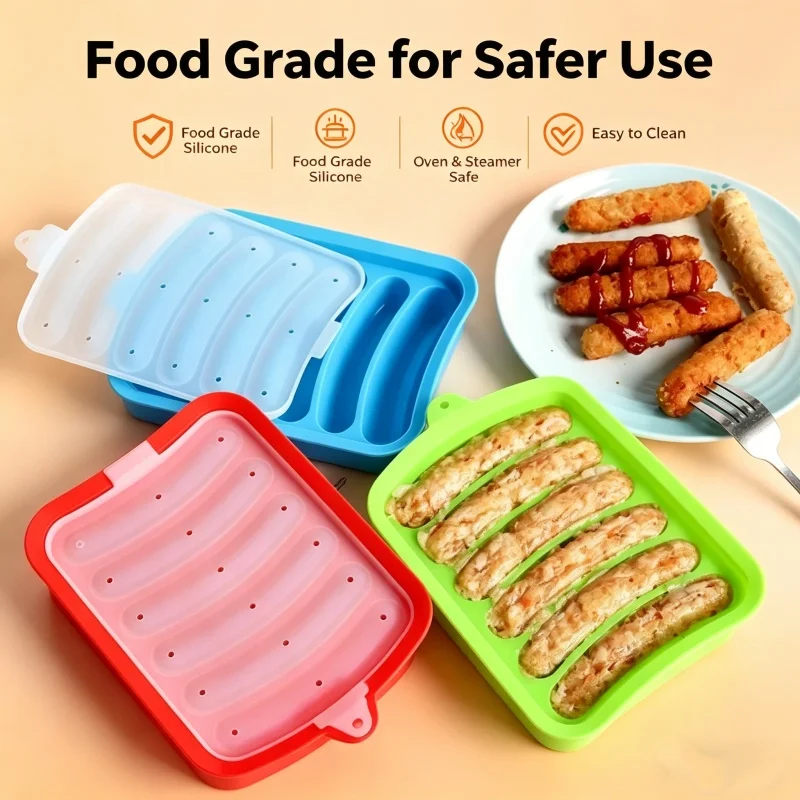 Hot Dog Press - Moule à saucisses en silicone de