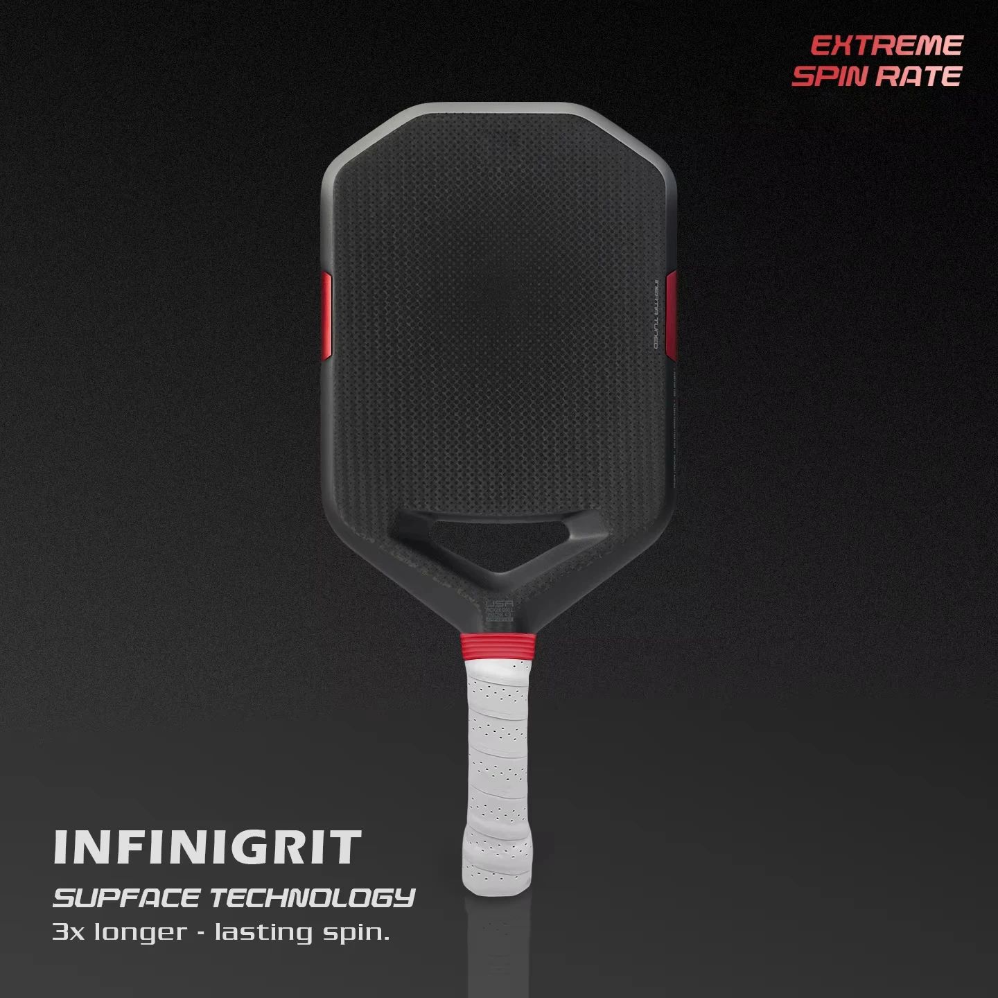 Crepe Pan Carbon - Raquette de pickleball de tournoi haut