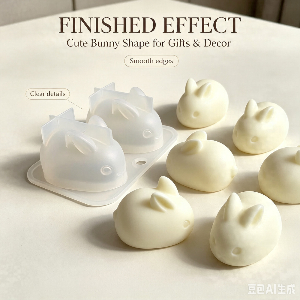 Bunny Cake Mold - Moule en silicone 3D mini lapin