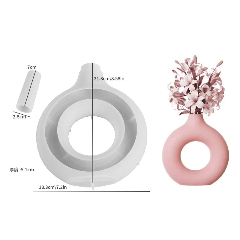 Potsticker Mold - Moule en silicone pour vases, moule