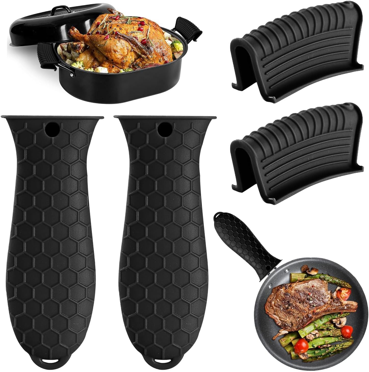Cast Iron Corn - Protège-poignées en silicone résistant à la
