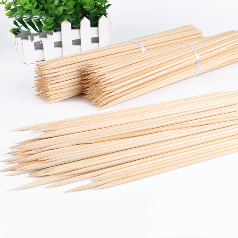 Corn Dog Stick - 100 brochettes jetables en bambou de