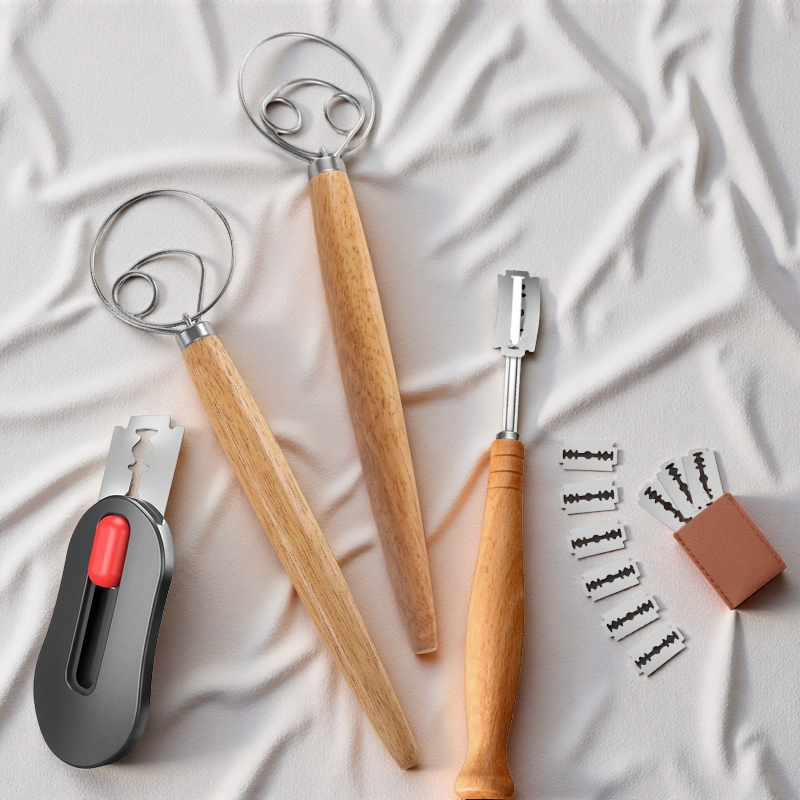 Danish Pancake Pan - Ensemble de coupe-pains de cuisine, outils