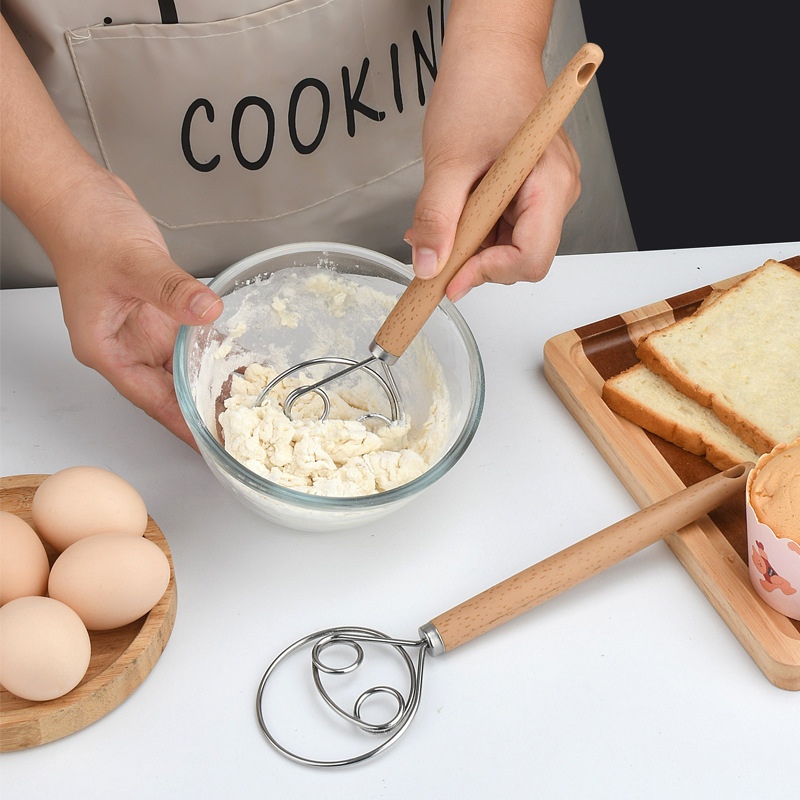 Danish Pancake Pan - Fouet à pâte en acier inoxydable