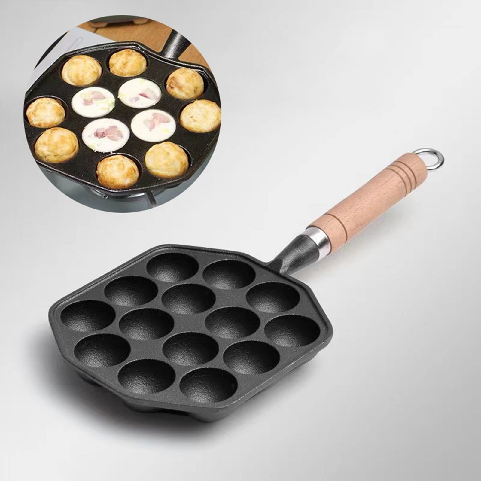 Takoyaki Grill Plate - Poêle à crêpes antiarina en fonte