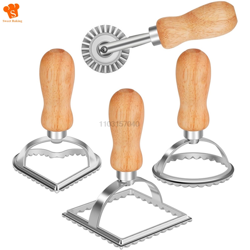 Dumpling Press Set - Ensemble de moules à pâtes manuels,