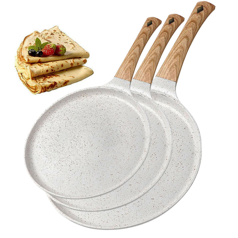 Mini Pancake Griddle - Poêle à crêpes antiadhésive 20/24/28 cm,