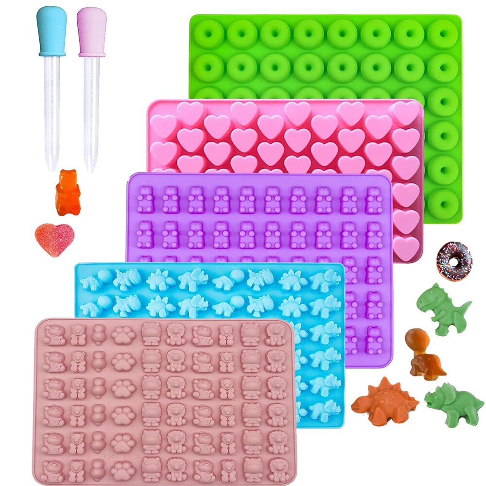 Donut Mold Silicone - Moules ours gommeux en Silicone, Mini