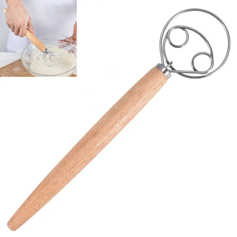Danish Pancake Pan - Grande main danois pâte fouet pain