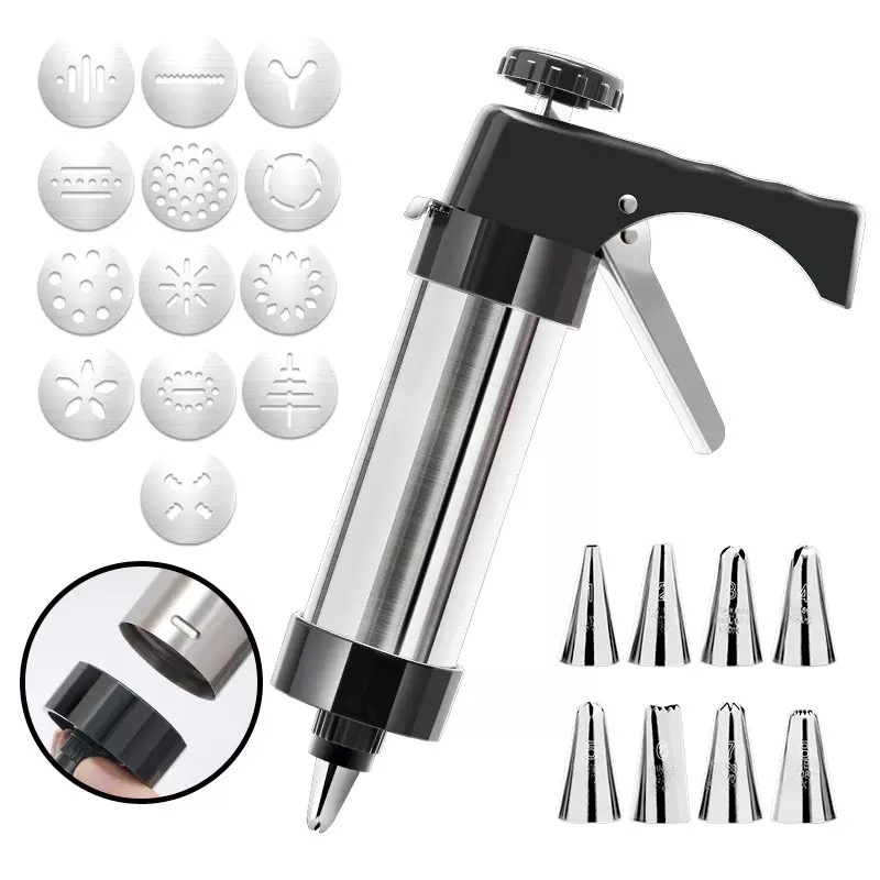 Churros Maker Gun - Kit de presse à biscuits multifonction