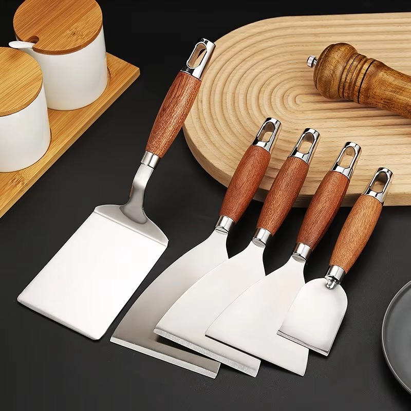 Okonomiyaki Spatula - Spatule de cuisson carrée/rectangulaire avec manche