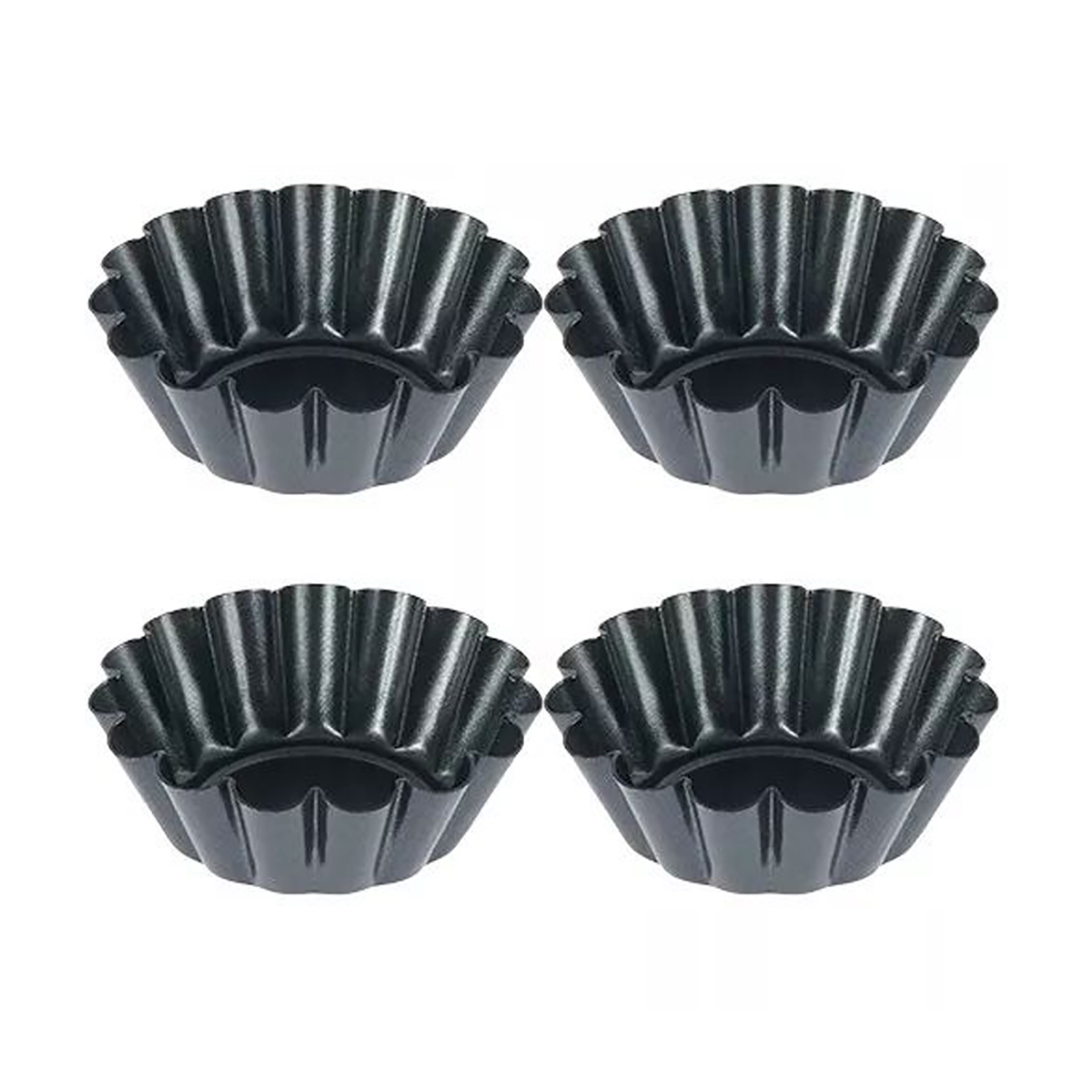 Egg Waffle Pan - Lot de 4 mini moules à
