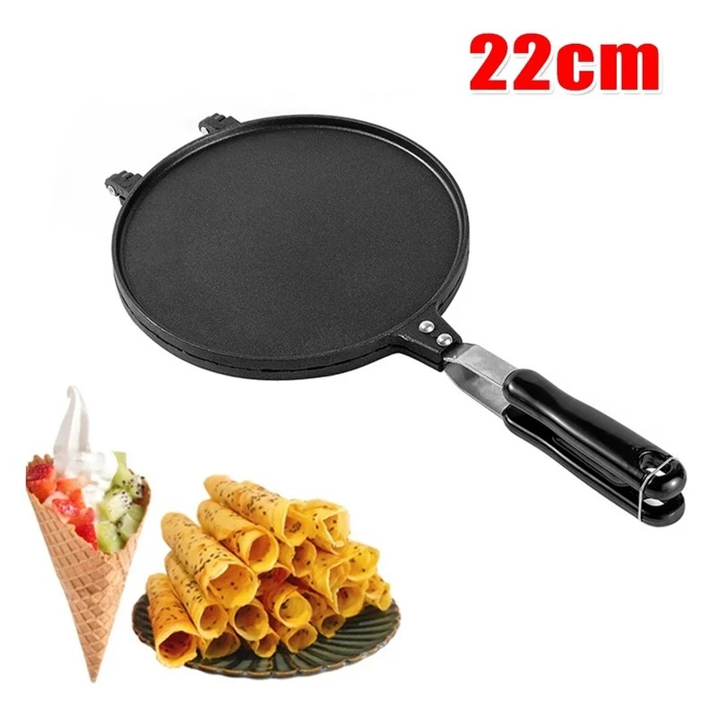 Egg Waffle Pan - Gaufrier antiadhésif 22cm, rouleau d'œufs, poêle