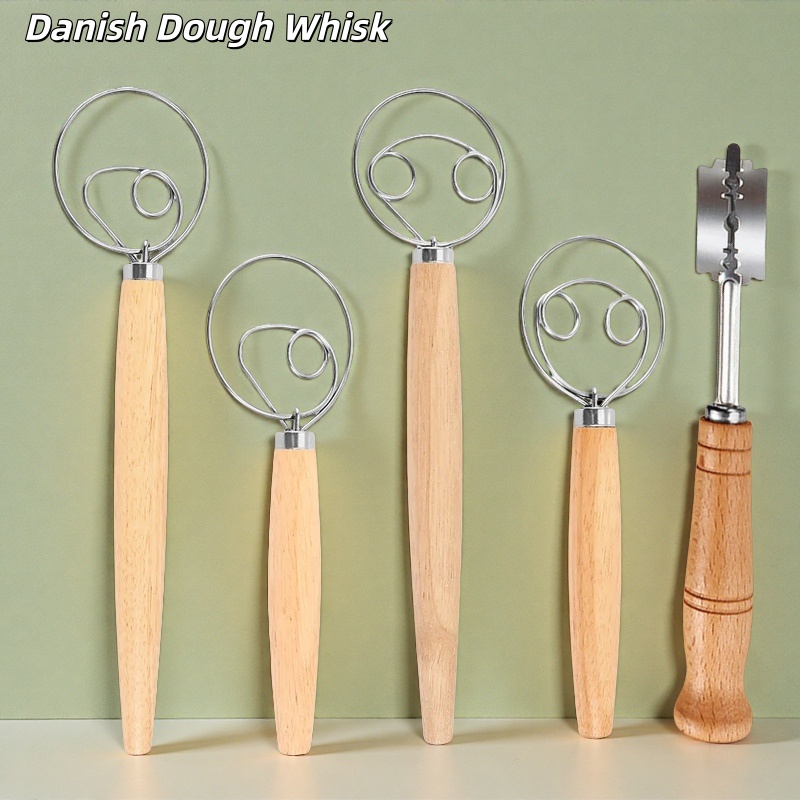 Danish Pancake Pan - Fouet à pâte en acier inoxydable