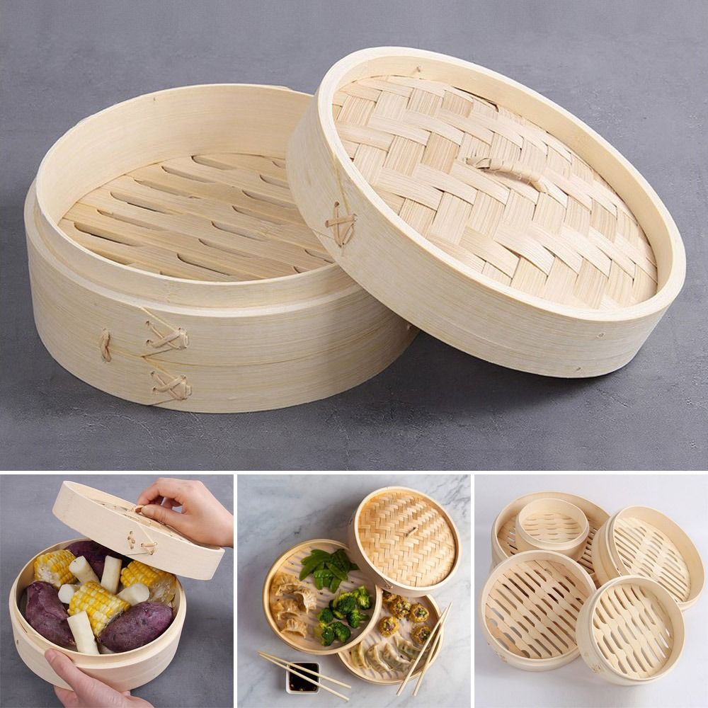 Bao Steamer Bamboo - Panier vapeur chinois en bambou pour