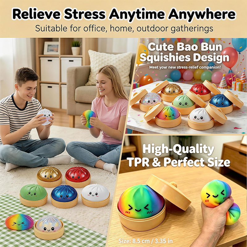 Bao Steamer Bamboo - Jouet Squishy Bao Bun avec Cuiseur
