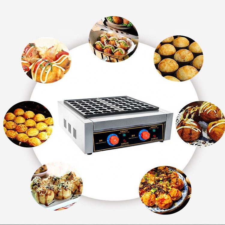 Takoyaki Grill Plate - Grill électrique pour boulettes de poisson,