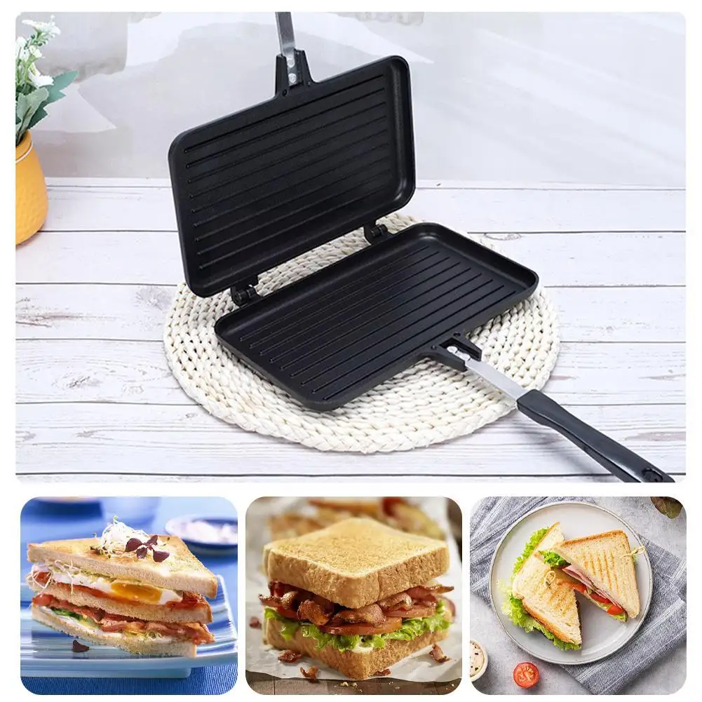 Mini Pancake Griddle - Poêle à frire double face antiarina,