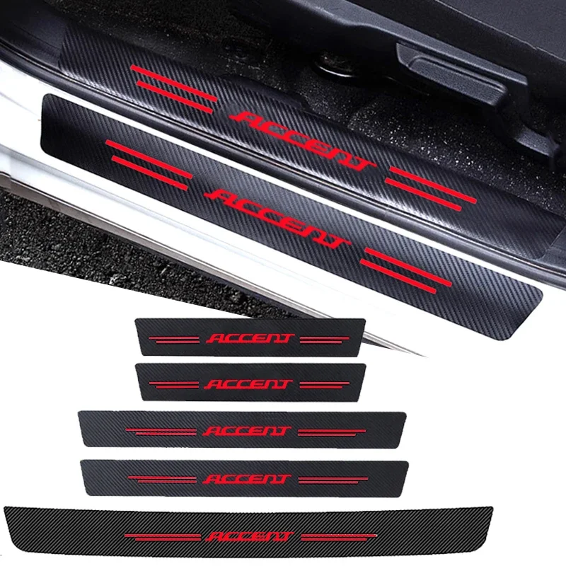 Crepe Pan Carbon - Autocollants anti-rayures pour seuil de porte