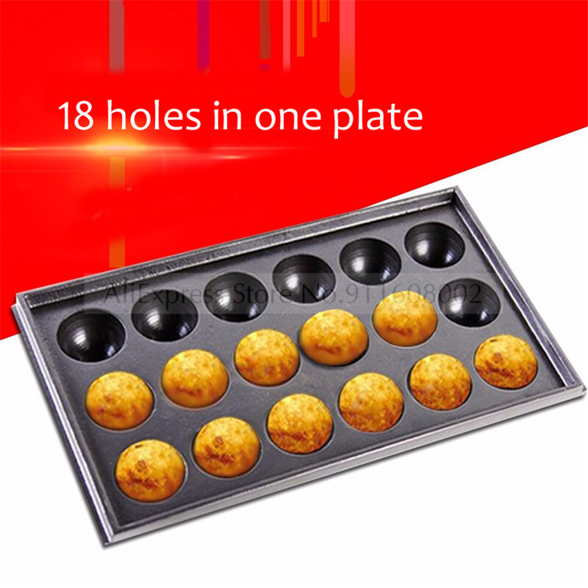 Takoyaki Grill Plate - Plaque de boules de poulpe, plateau