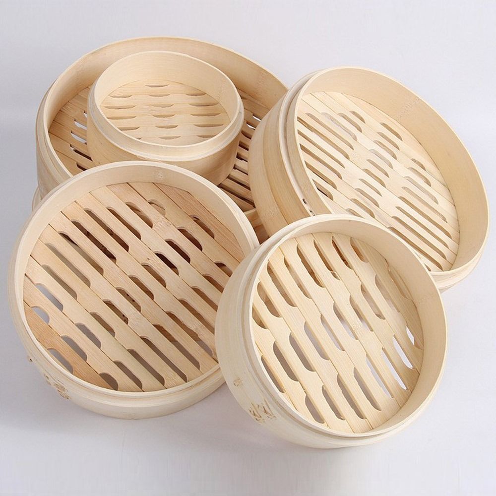 Bao Steamer Bamboo - Panier à vapeur chinois panier à