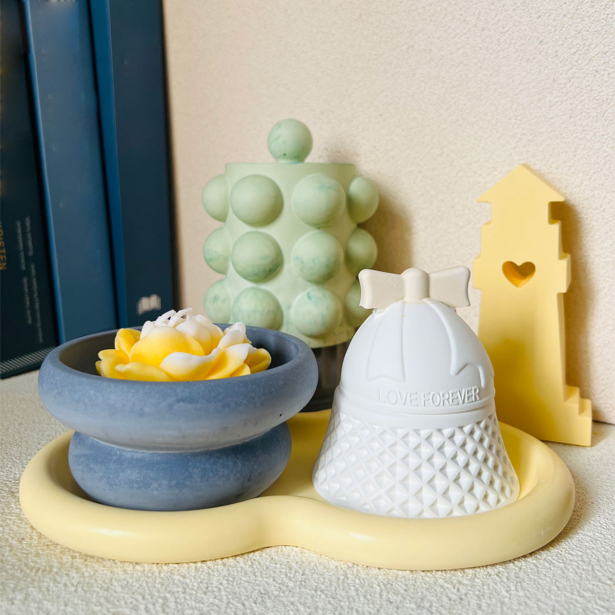 Donut Mold Silicone - Moule à Bougie en Béton pour