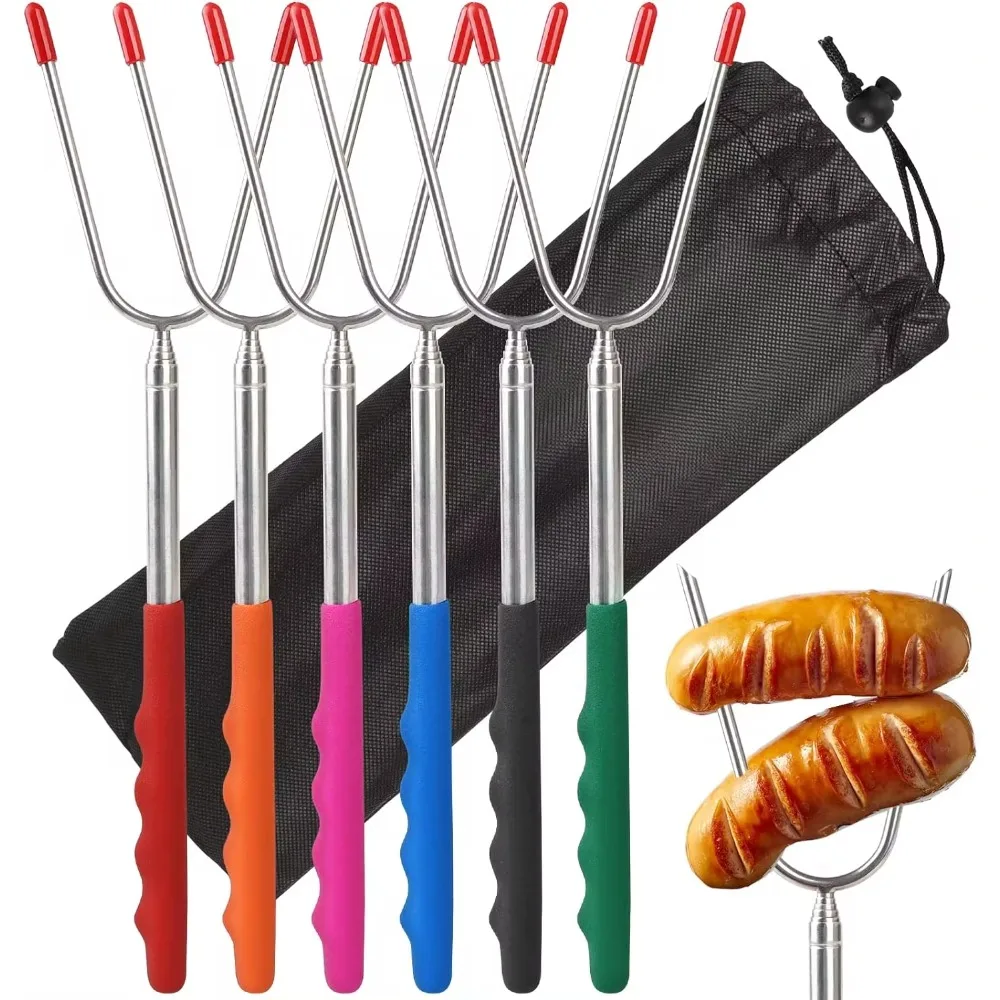 Hot Dog Press - Fourchettes télescopiques pour Barbecue, bâtons à