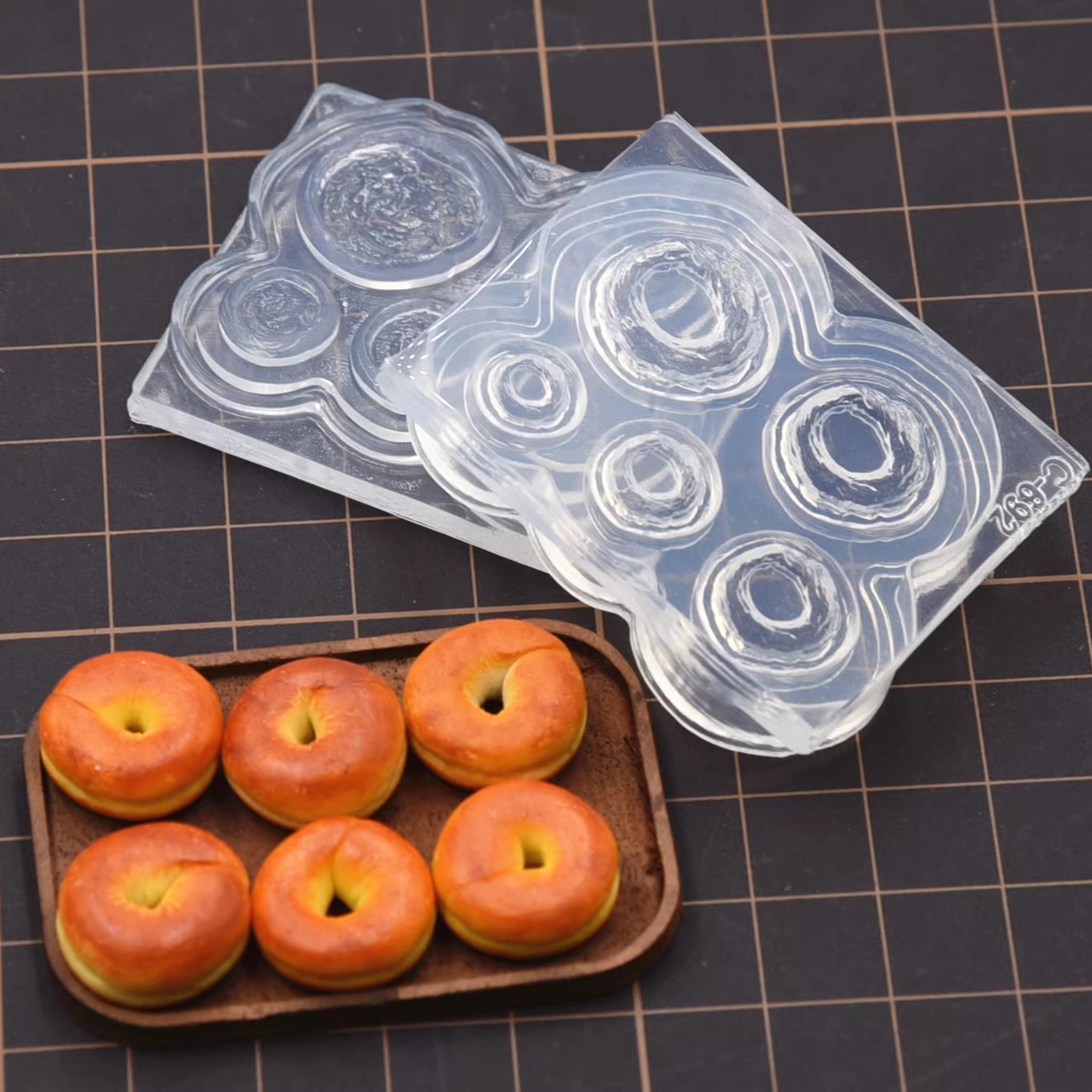 Donut Mold Silicone - Mini pain de Bagel 3D en