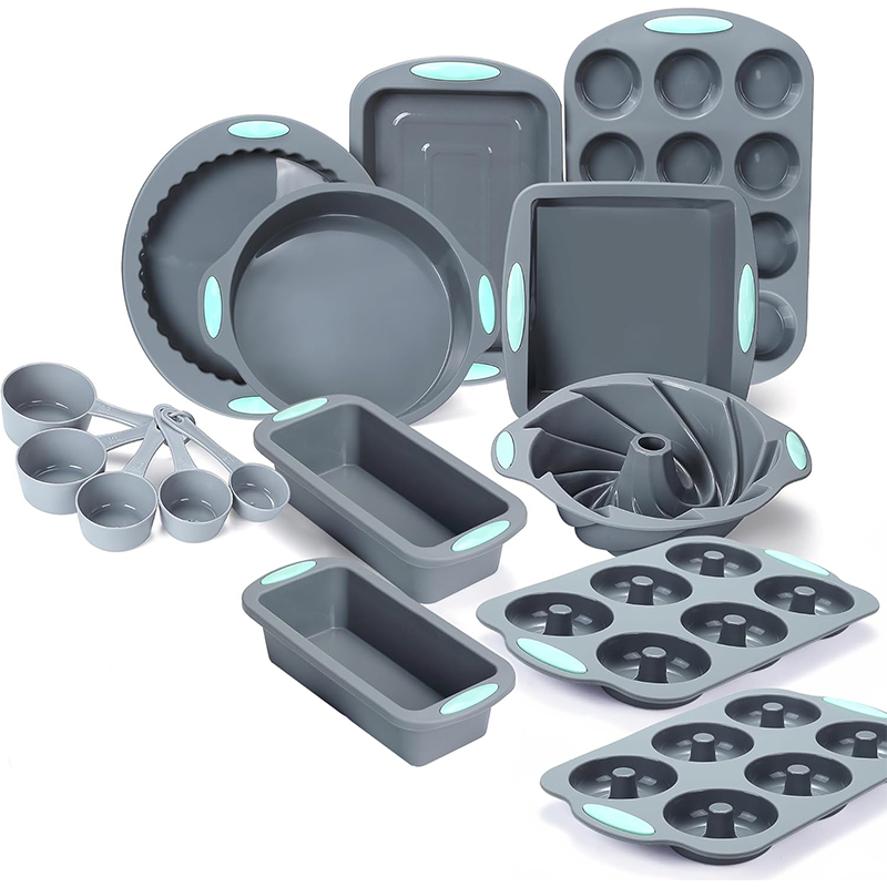 Donut Mold Silicone - Poêles à gâteaux cannelées en Silicone,