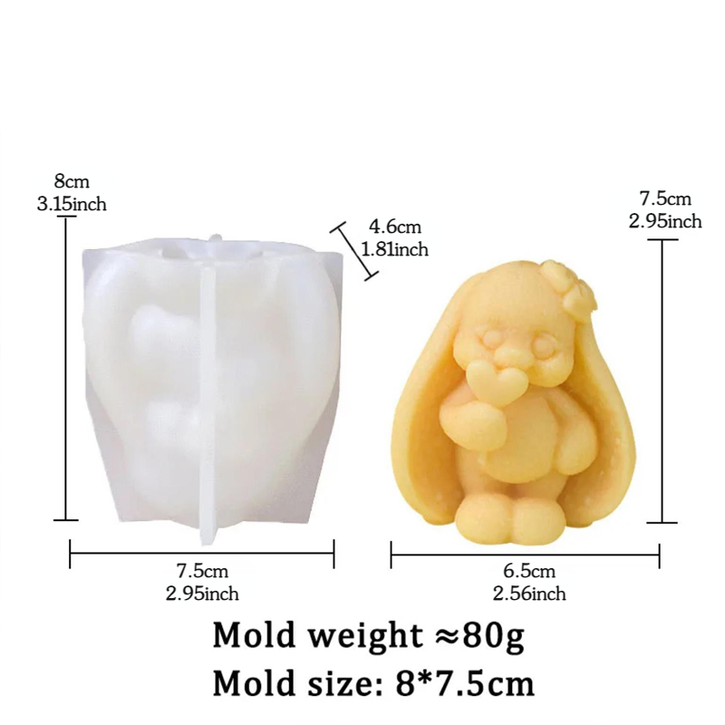 Moules 3D en Silicone lapin à  - Bunny Cake Mold avis et prix