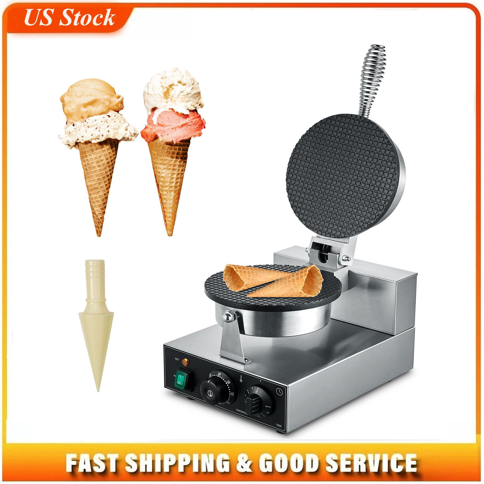 Machine à cornets de crème gla - Waffle Cone Maker avis et prix